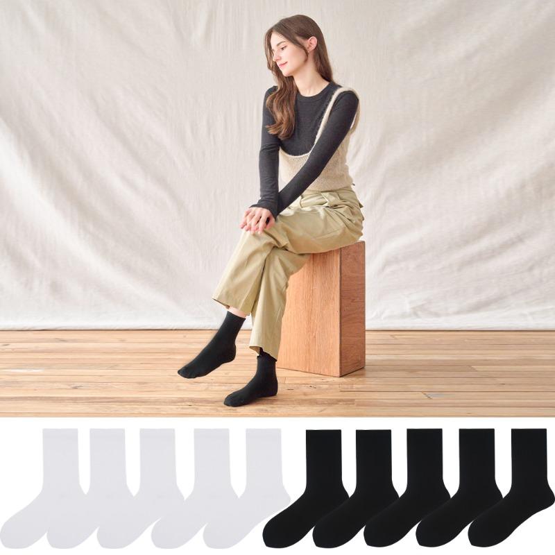 룰루렐라 국산 위클리 중목 양말 10켤레