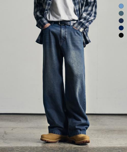 리버티 와이드 데님 팬츠 [5COLORS]