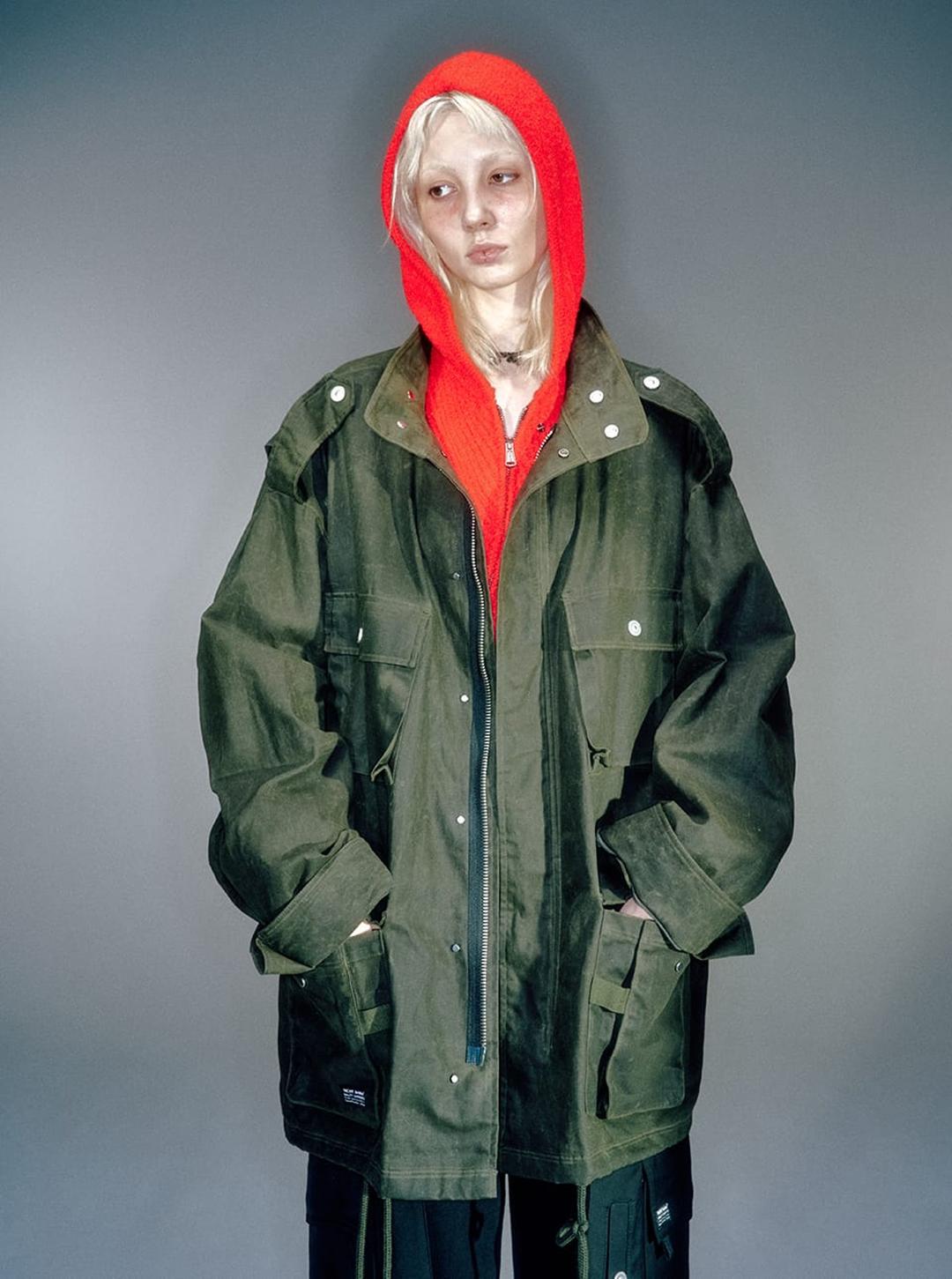WOMEN BRONER WAXED FIELD JACKET KHAKI