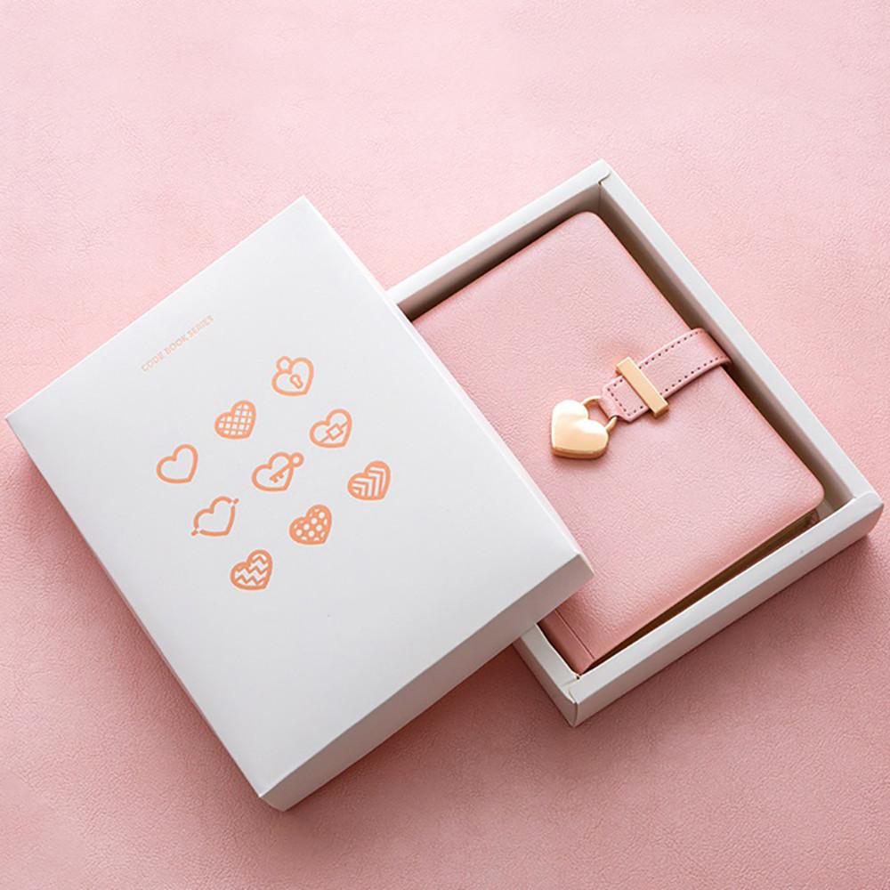 하트 시크릿 다이어리 비밀 일기장 학생 잠금 자물쇠 선물 노트