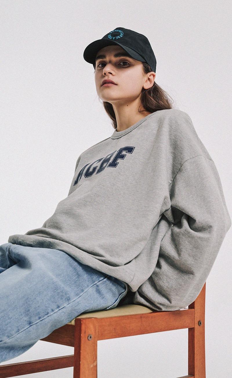 베르디드 로고 맨투맨 / gray