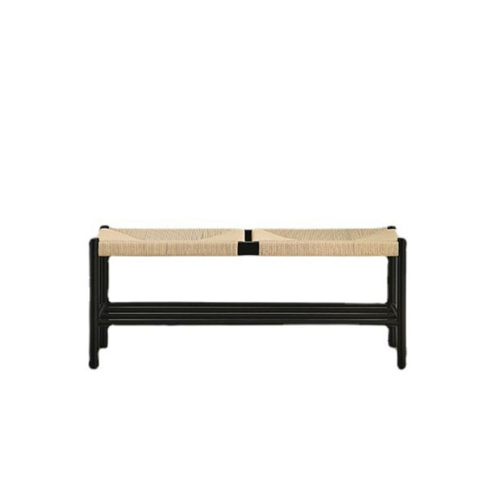 라탄 페이퍼코드 오크 원목 스툴 모블러 벤치 의자 FDB Mobler bench