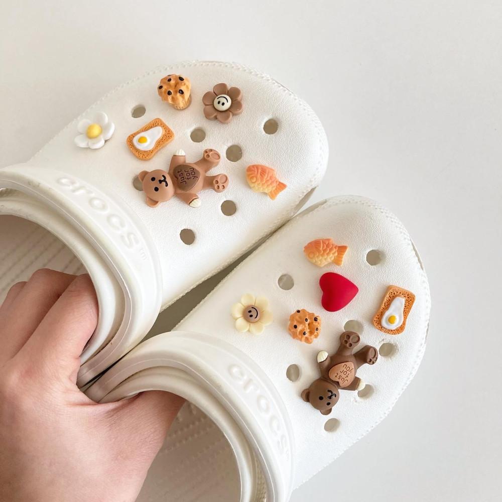 곰돌이 지비츠 세트 실내화 자비츠 파츠 악세사리 참 꾸미기