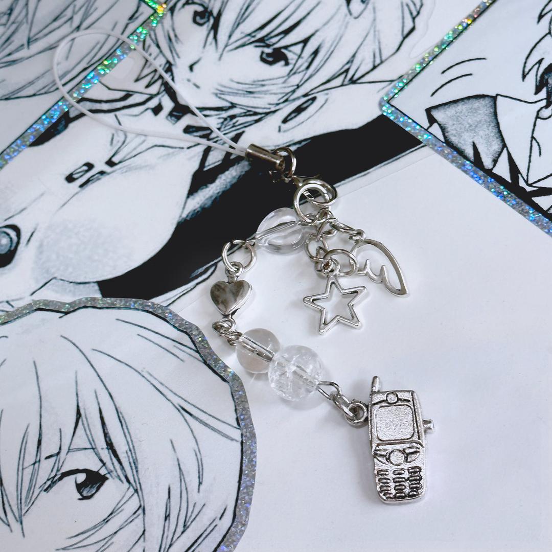 Angel wings phone strap
