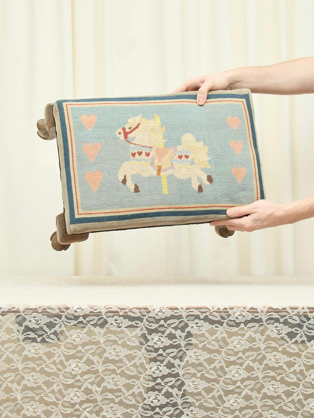 Antique Carousel Pony Footstool — Tanner Fletcher