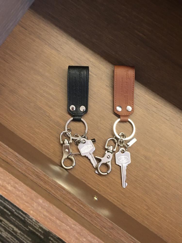 Mirror Leather Keyring 2color - 미러 레더 키링