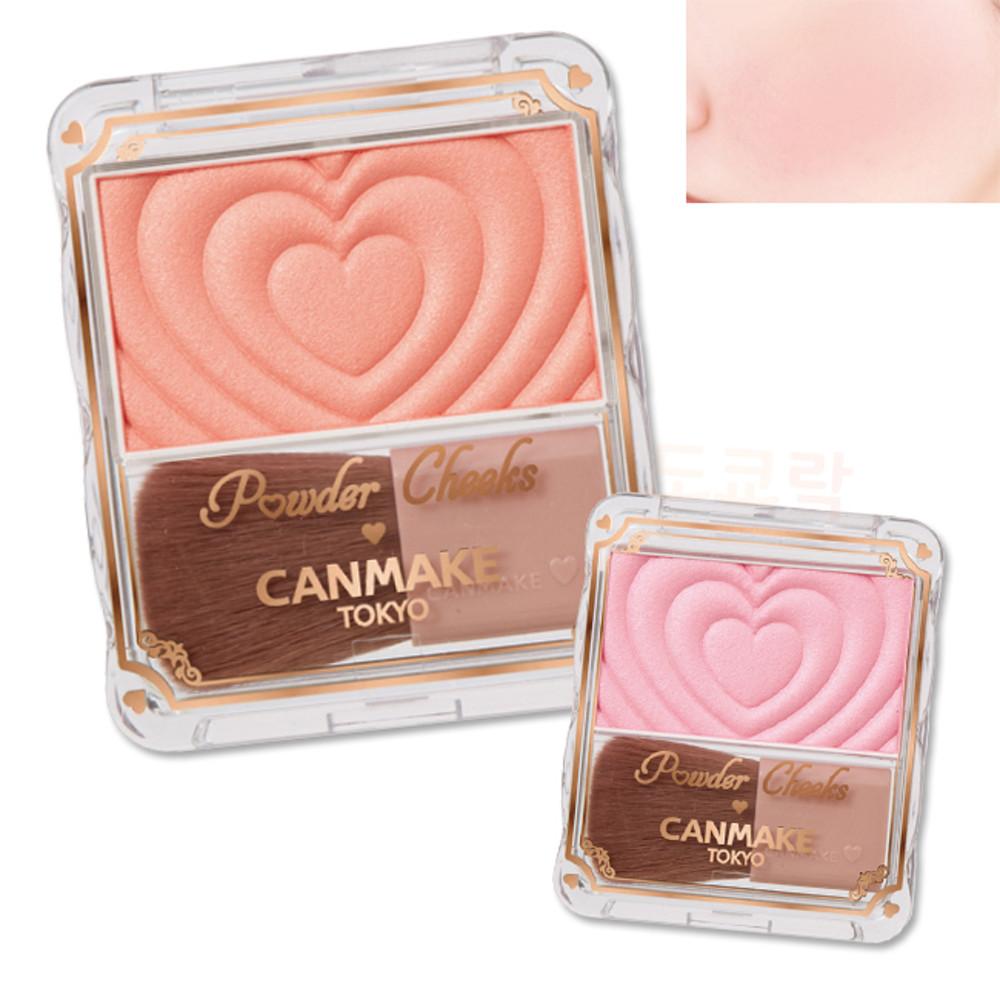 캔메이크 파우더 치크 1.8g 하트 무늬 귀여운 블러셔 볼 치크