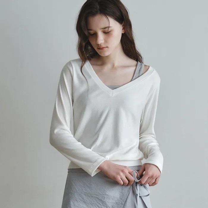 Muse Layered V-Neck Set_IVORY(W26SET01)