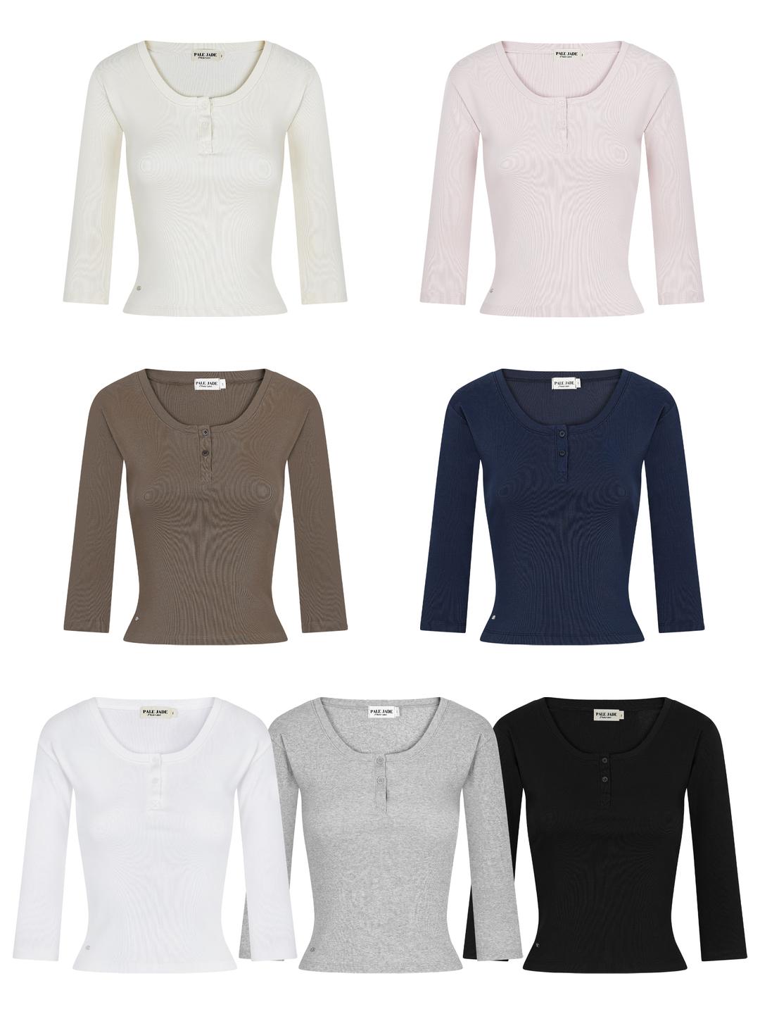 Basic Three-Quarter Sleeve T