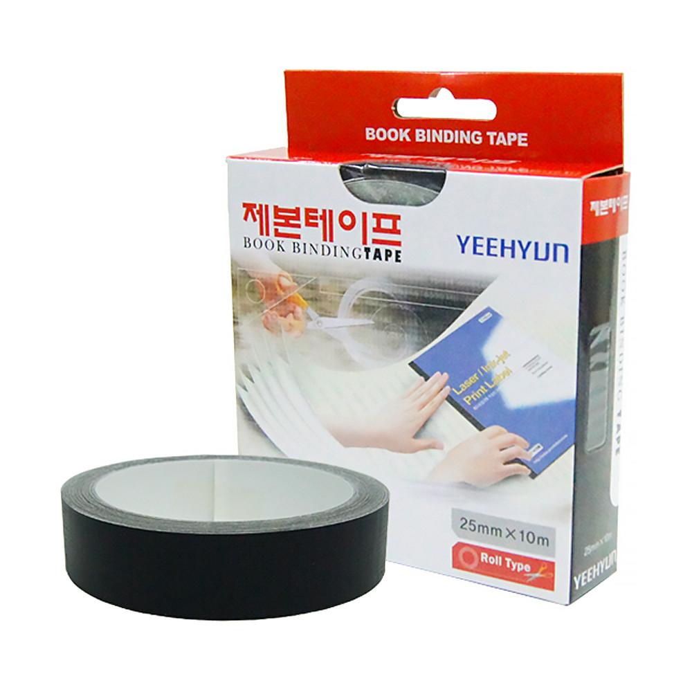 제본 테이프 25mm 칼라 종이 제본용 접착테이프 2.5cm