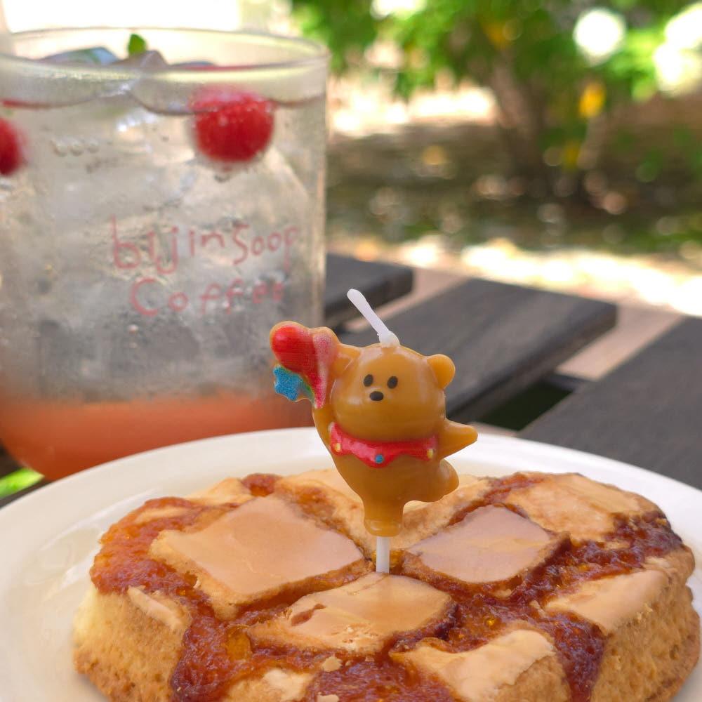 케이파티 풍선곰초 케이크초 생일초 기념일 파티 (3개입)