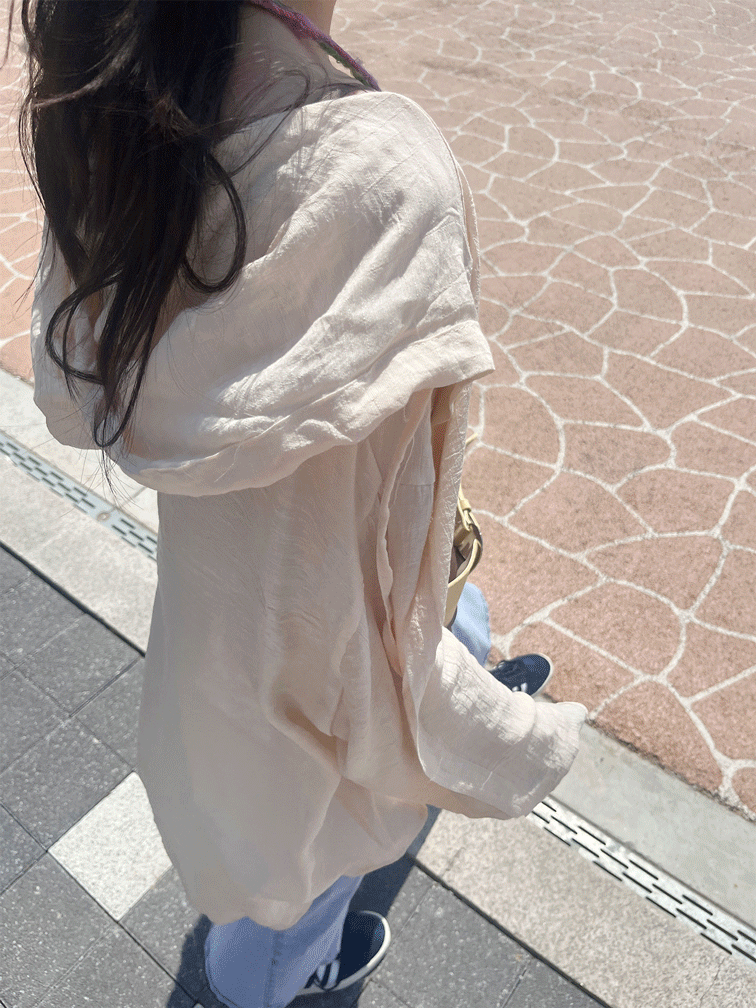 코모 실키 후드셔츠