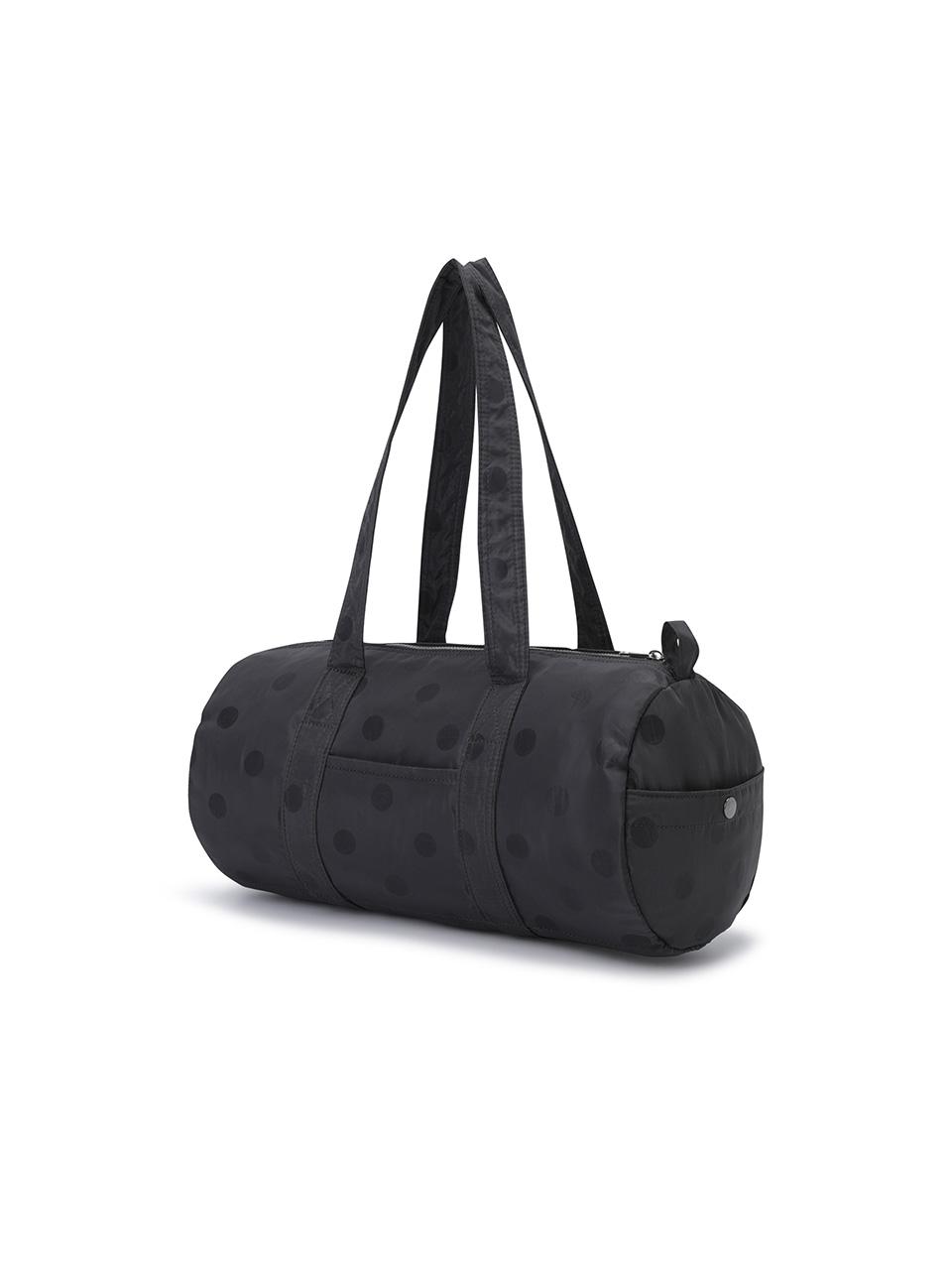 글로시 더플백 - 도트 챠콜