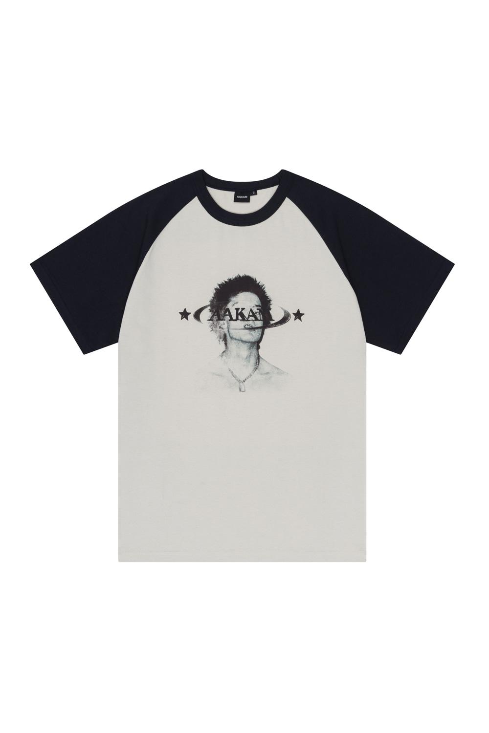 AAKAM Boy Raglan Half Top (Black)