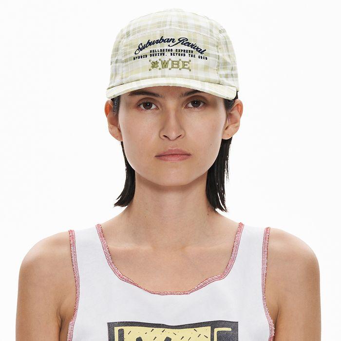 Vintage Cotton Camp Cap Check