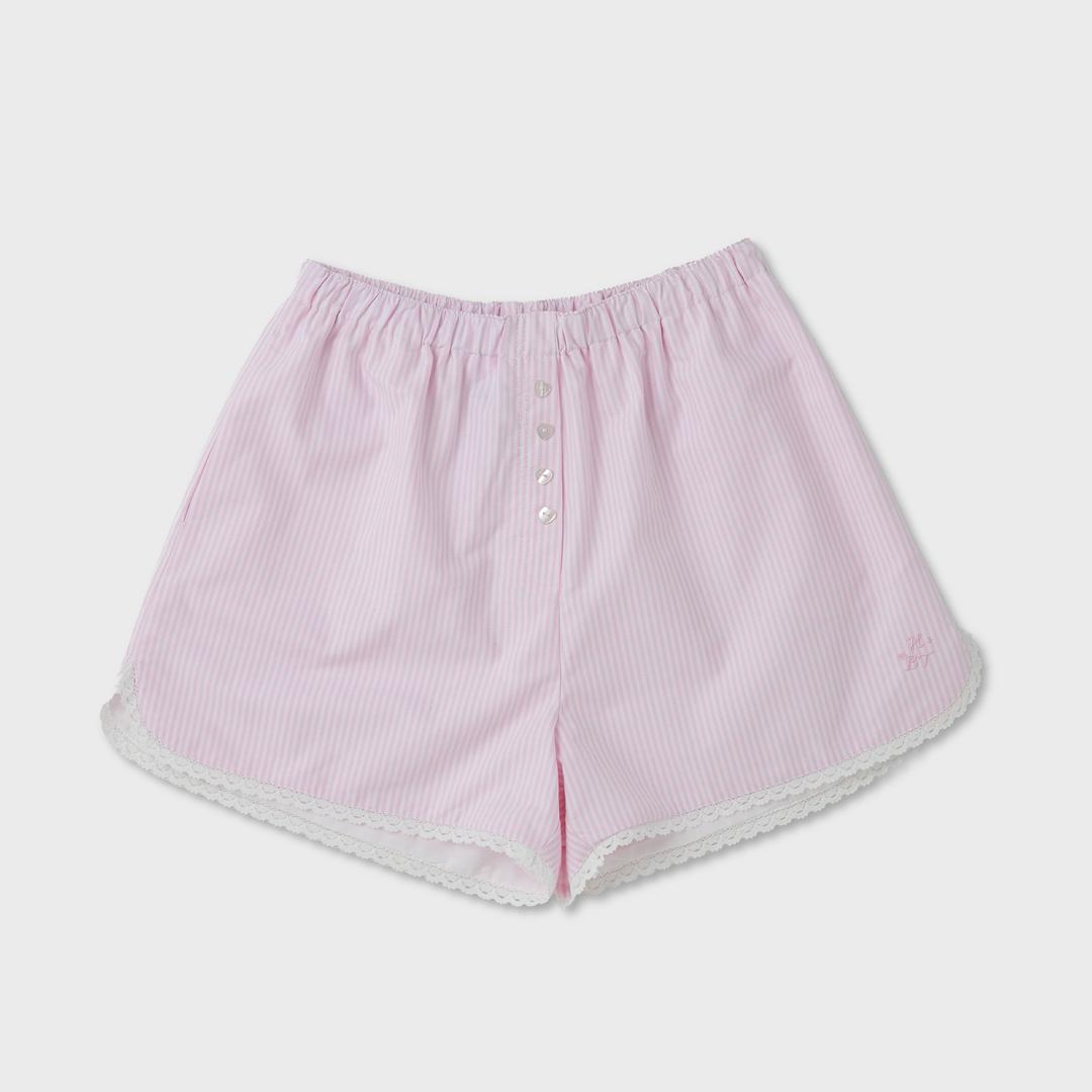 Stripe Lace Shorts (PINK)