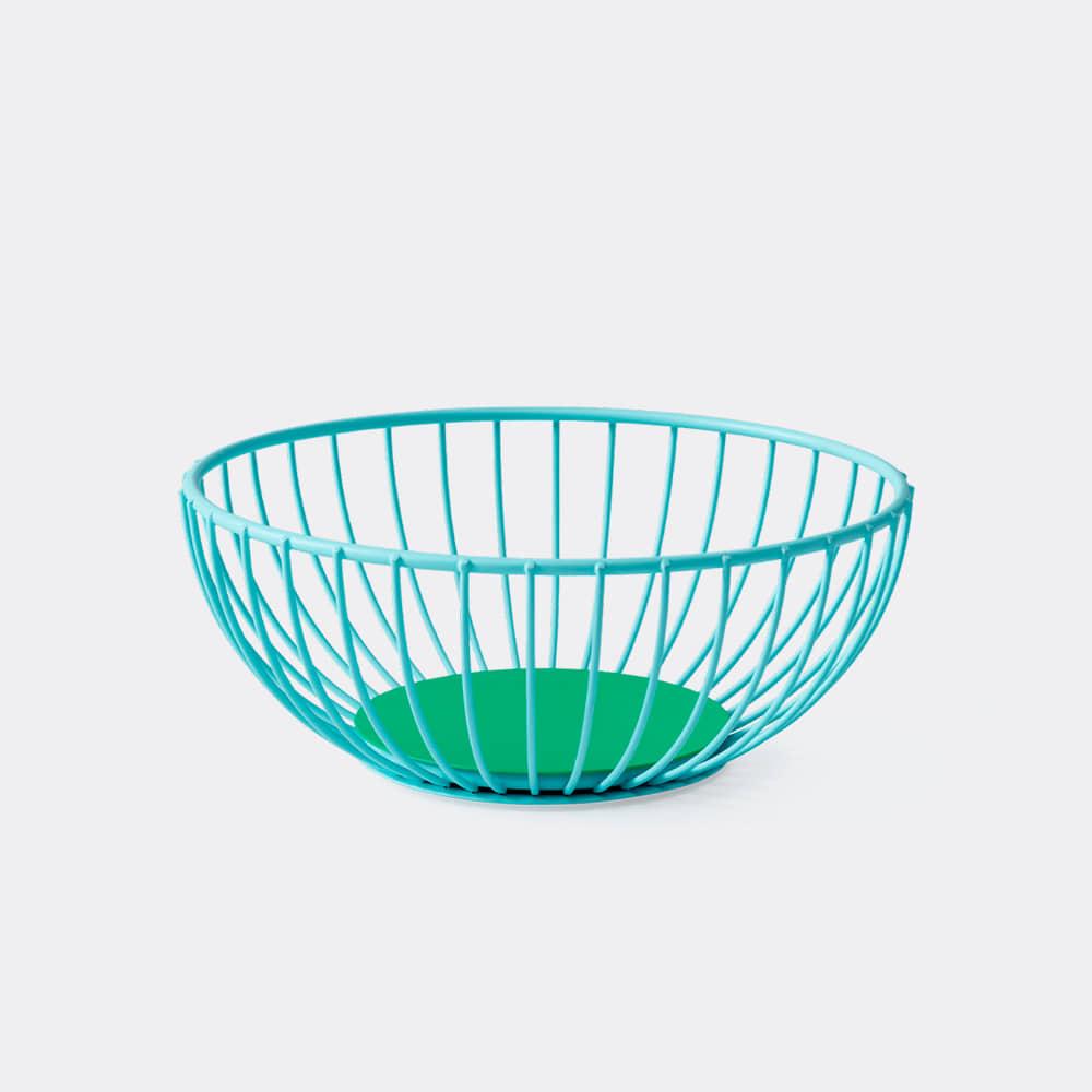 [OCTAEVO] Iris Wire Basket_Light Blue