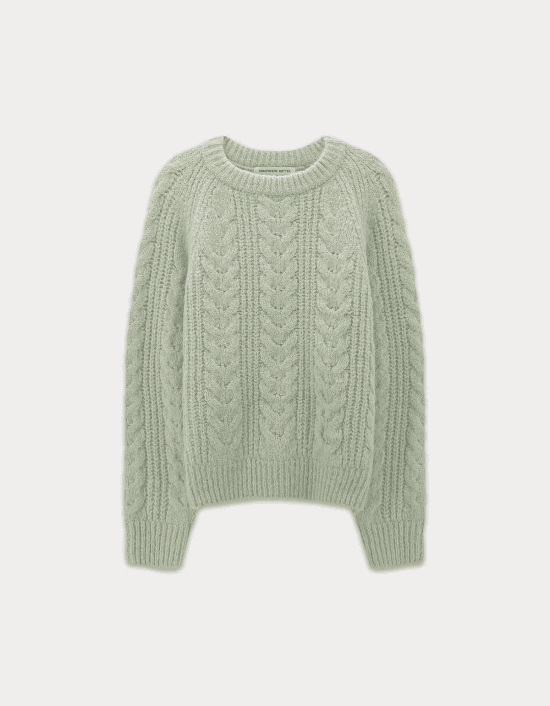 Chelsea Alpaca Cable Knit - Mint