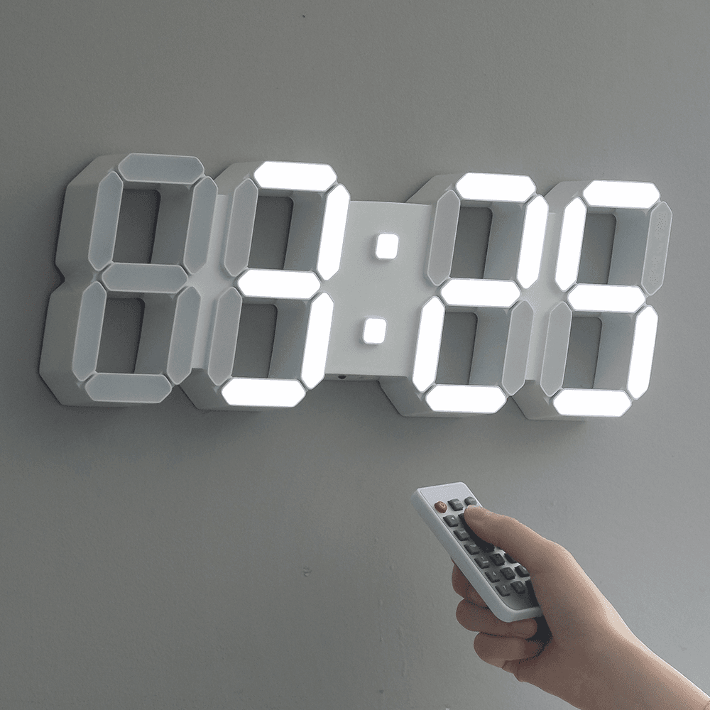 플라이토 코드리스 무선 인테리어 3D LED 벽시계 38cm / 포토사은품
