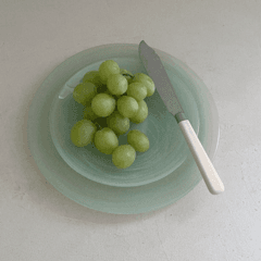 [ALABASTER] A Swirling Series Plates Lime