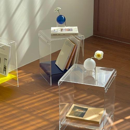 [자체제작] 프레쉬 아크릴 협탁