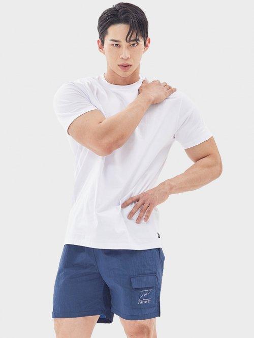 무지 프리미엄 코튼 머슬핏 티셔츠 22TS01