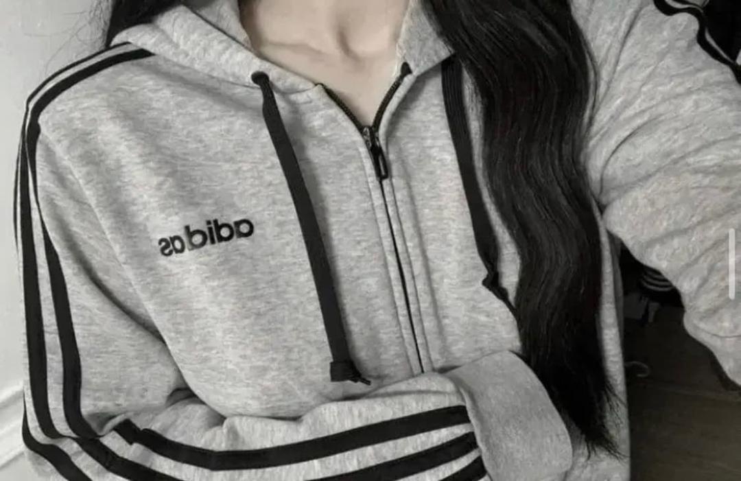 아디다스 회색 후드집업 져지 | 후루츠패밀리