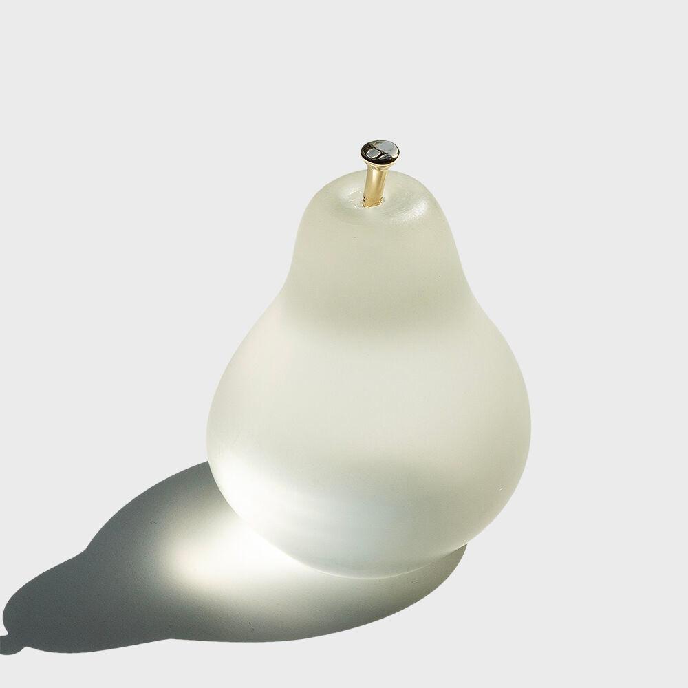 [mixtureshop] pear paperweight _ powdery, golden