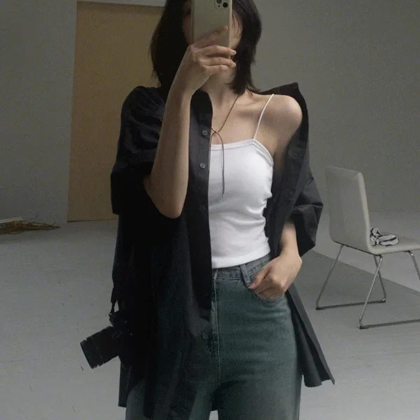 #SLOWMADE. 맨즈핏 리얼오버 하프셔츠 - 3 color