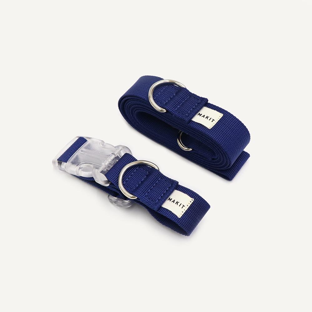 Cobalt blue Set / 코발트 블루 목줄 + 리드줄