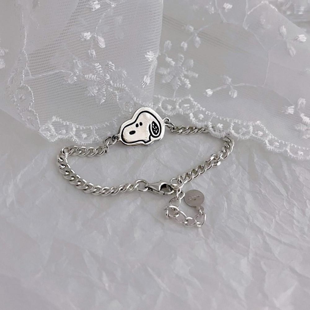 [silver bracelet] 스누피은팔찌 ( 찰리브라운 ,루시 ) / 미아방지은팔찌,목걸이 엄마아이 커플