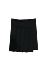 [10.01 순차배송] FOLDED PLEATS WRAP SKIRT (BLACK)