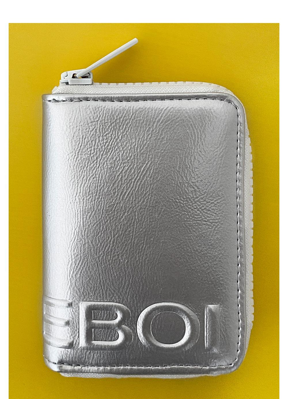 enamel zip card holder (애나멜카드홀더) - 실버