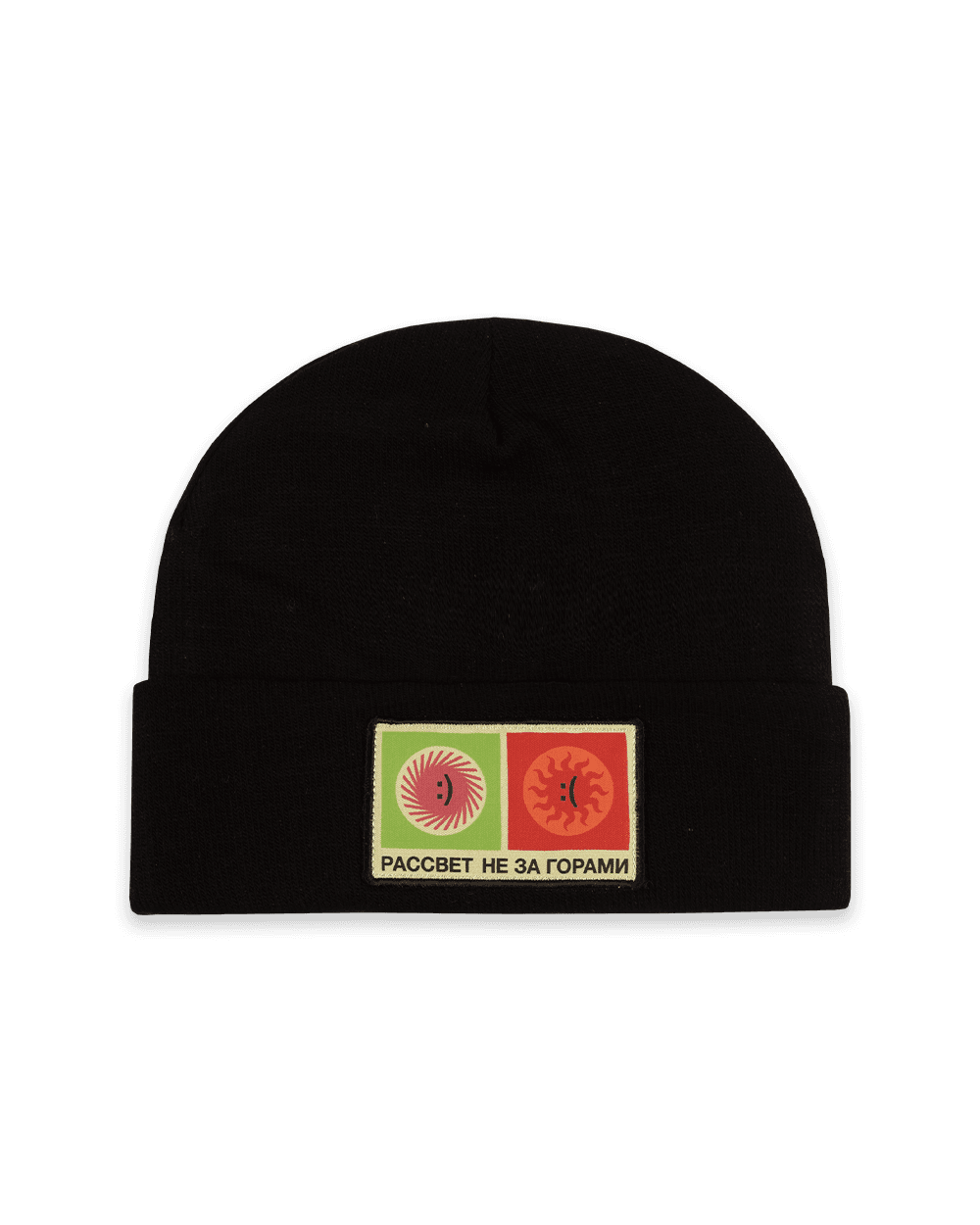 MEN PATCH BEANIE KNIT
