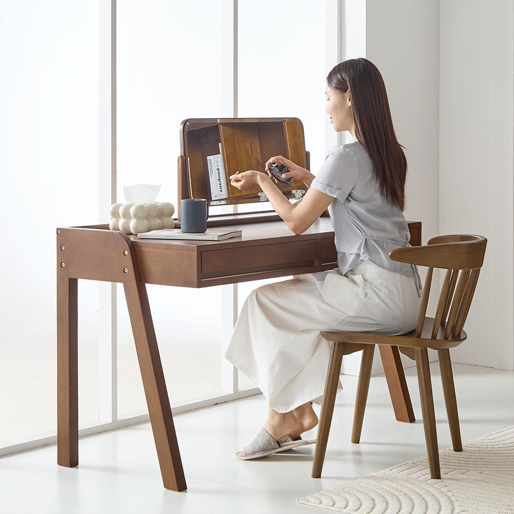 오크빌 오테카 원목책상 컴퓨터책상 책꽂이세트 원목의자 1200 월넛