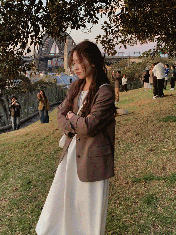 무드인슬로우 [MADE 브랜드공장/하객룩] 미네트 세미루즈핏 자켓