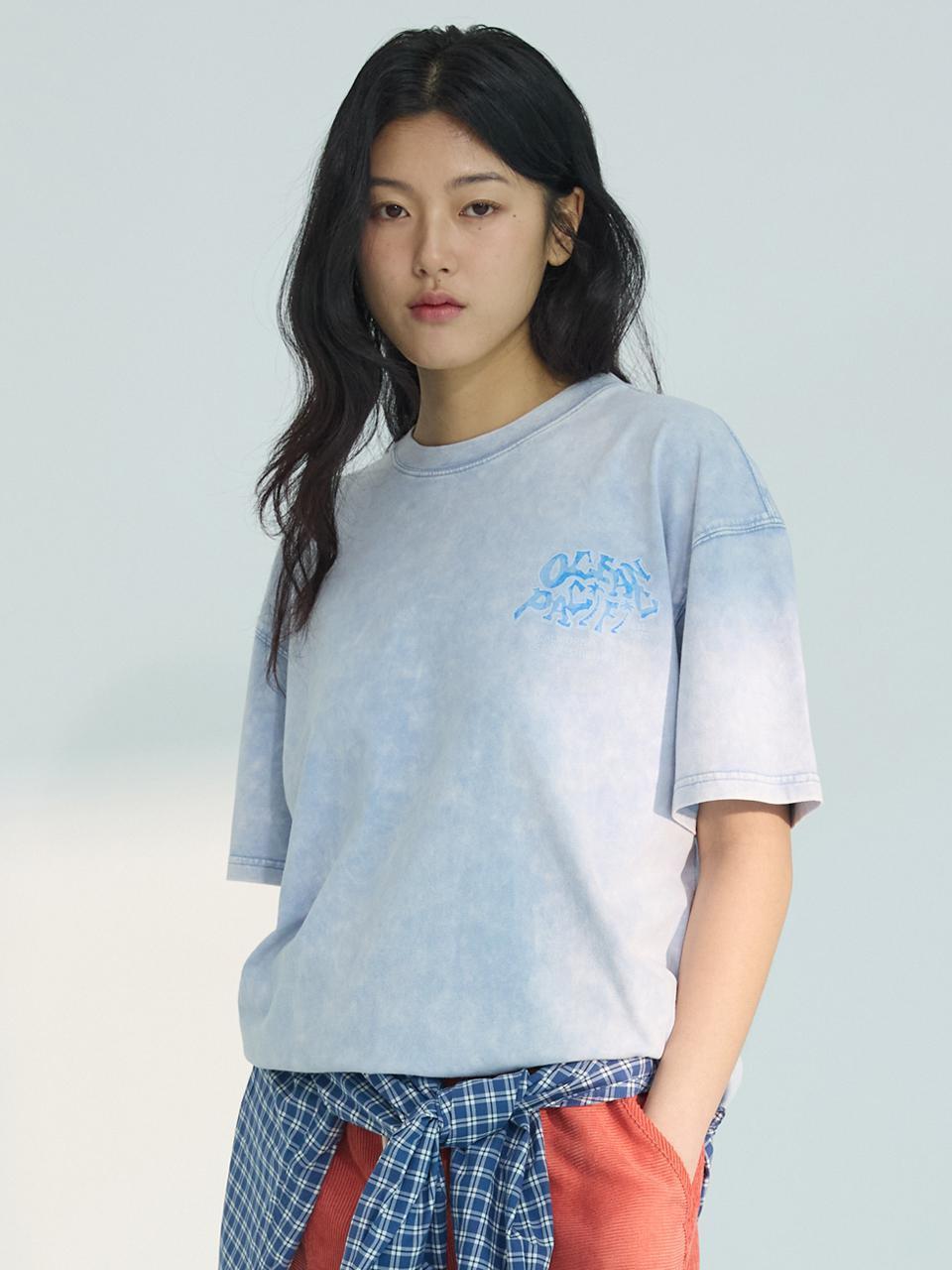 SNOW WASHED T-SHIRT [2 COLOR] - (주)원더플레이스