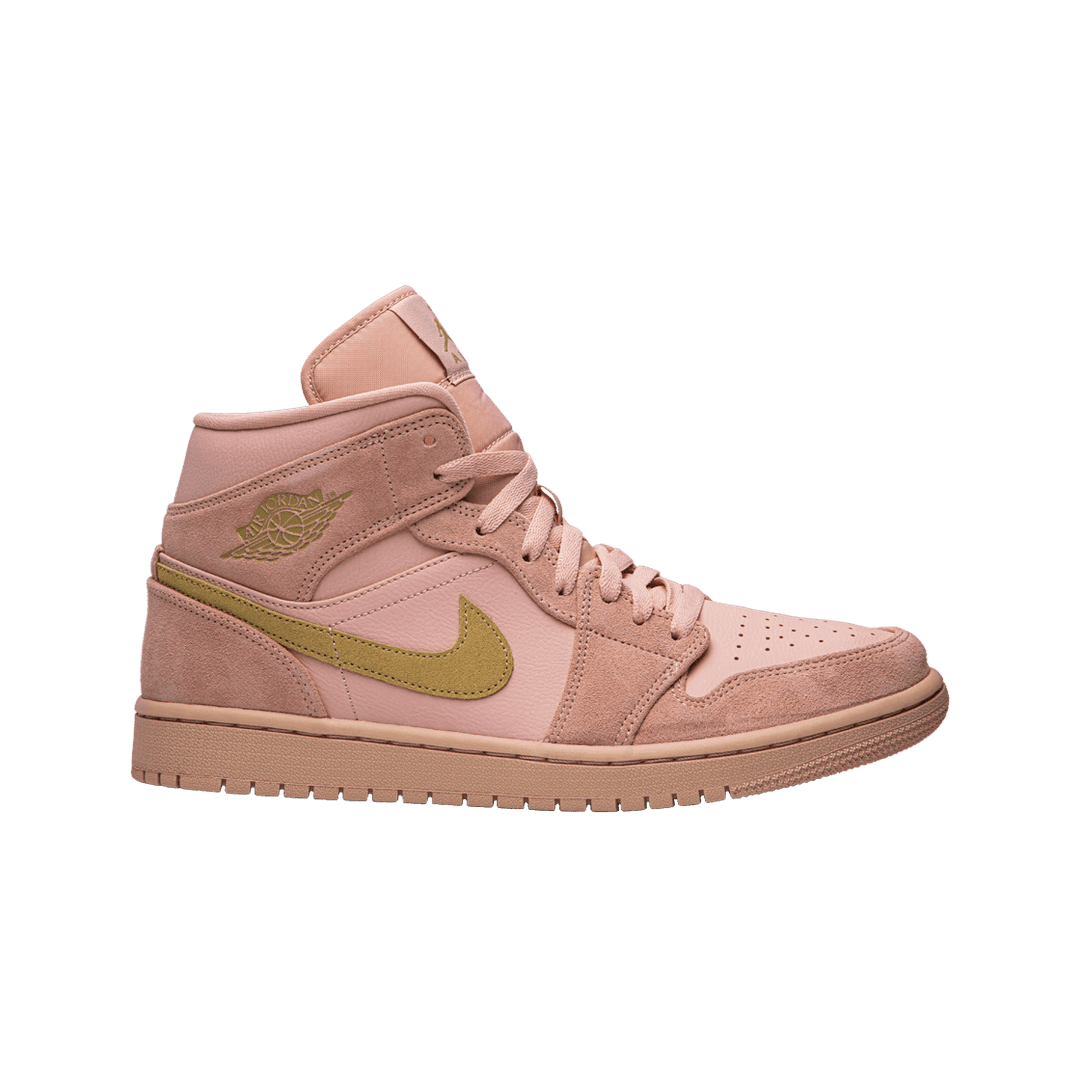 Jordan 1 Mid Coral Gold