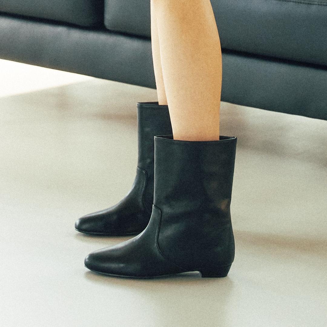 SM06 핸드메이드 90s 와이드 미들 부츠