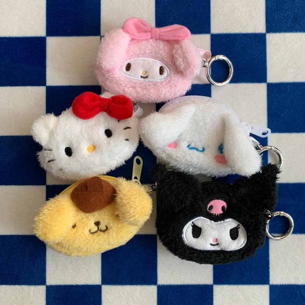 산리오 키티 마이멜로디 폼폼푸린 쿠로미 시나모롤 에어팟케이스 동전지갑 키링 키홀더