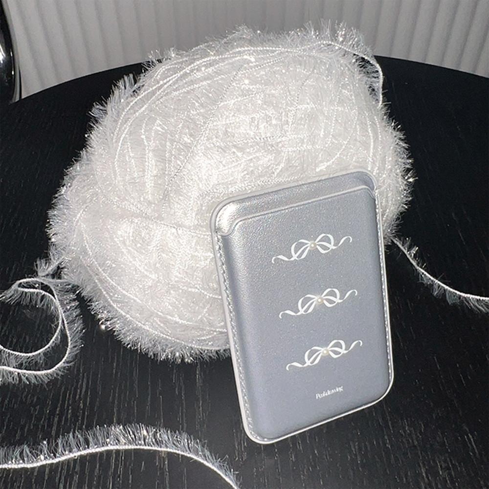 [New 10%] Ribbon mood silver magsafe card slot (카드슬롯)
