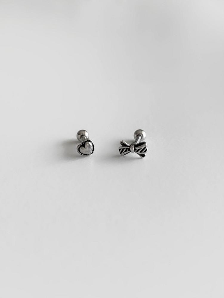 (set) petit piercing set 리본 피어싱