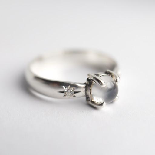 [Best]밤하늘의 달과 별처럼, 영롱한 문스톤반지