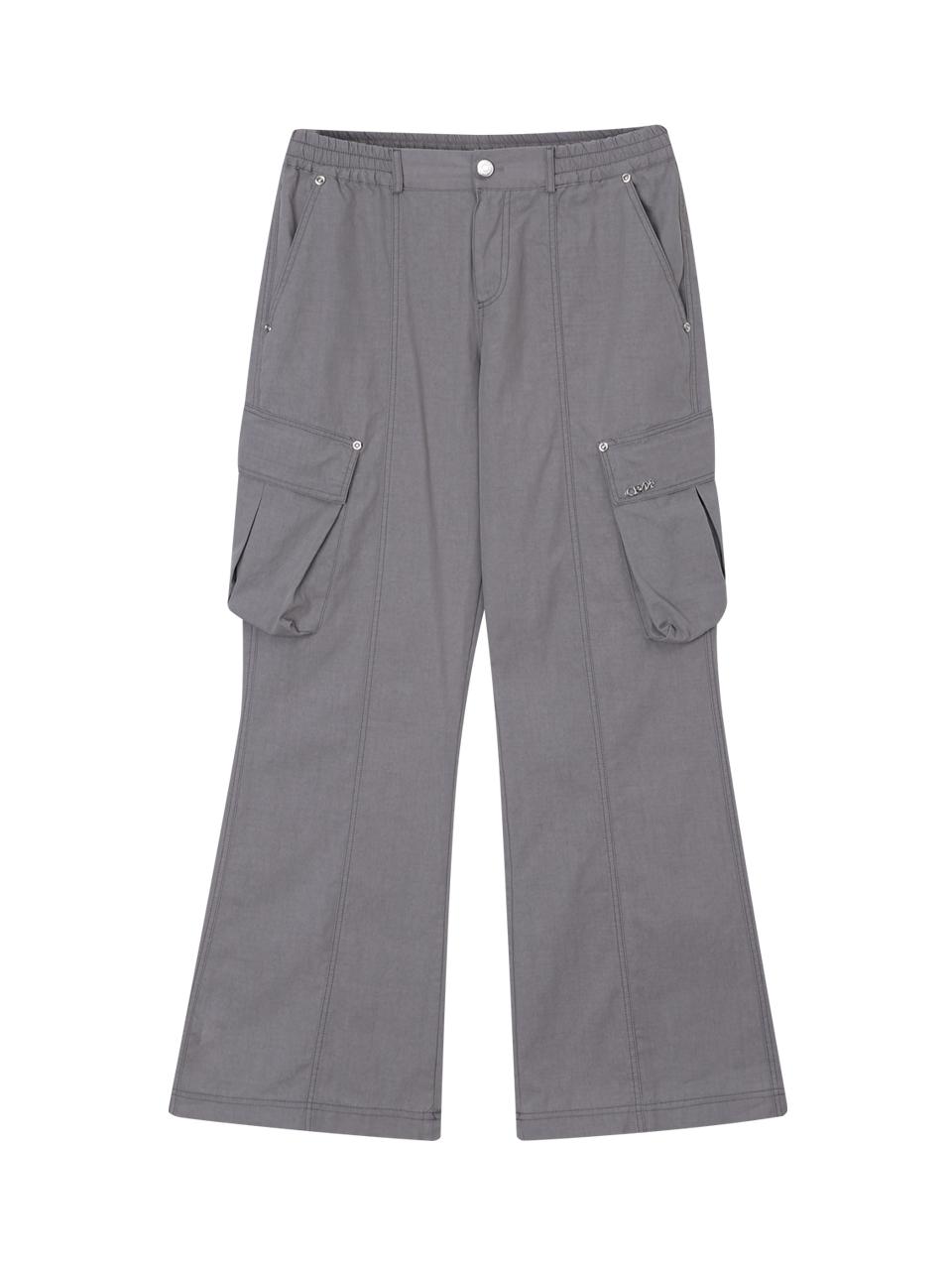 [Last one] WASHED LOWRISE CARGO PANTS_GREY