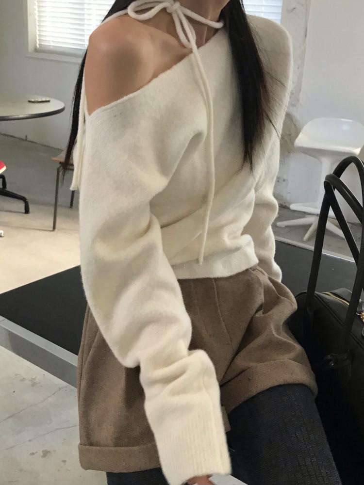 (아이 핑크 당일) 위아 시소 니트 (4COLOR)