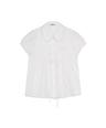 Puff Sleeve Lace Shirt White
