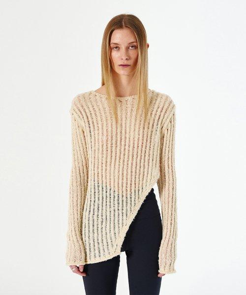 NETTING SLIT KNIT (ivory)