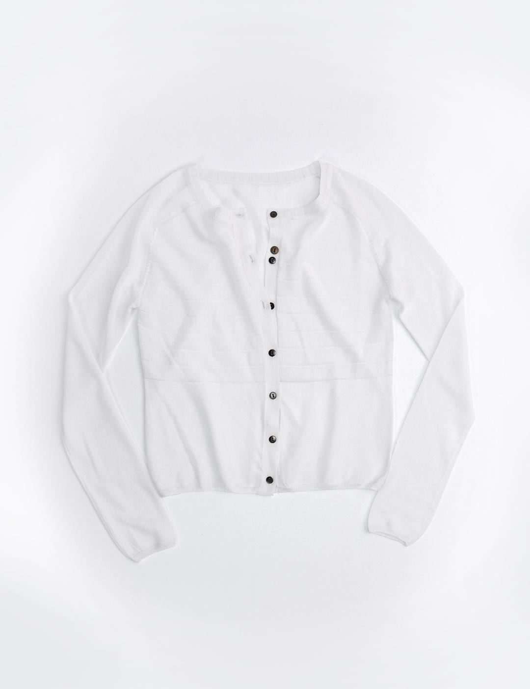 Sheer cardigan (dusty teal grey)