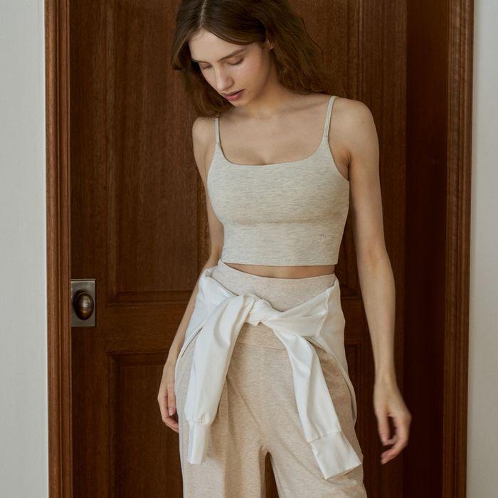 [NEW] HARMONY SQUARE BRA TOP - OATMEAL