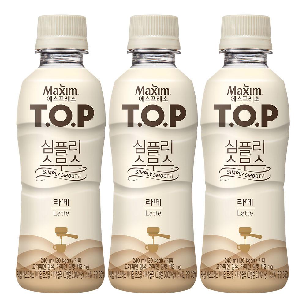 티오피 심플리 스무스 라떼 240ml x 20개 /맥심 TOP 커피음료